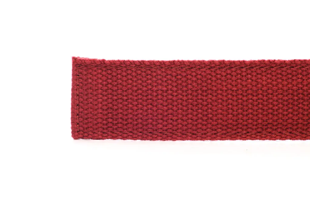 1.25" Crimson Canvas Strap