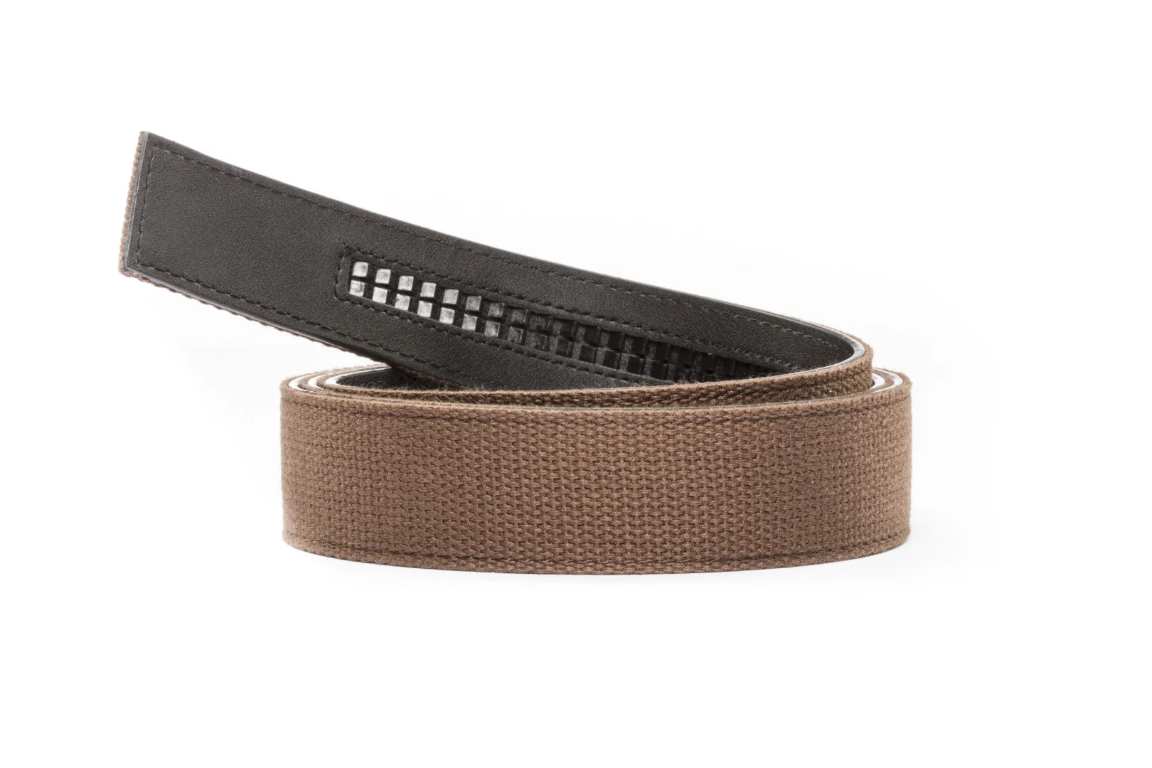 1.5" Brown Canvas Strap