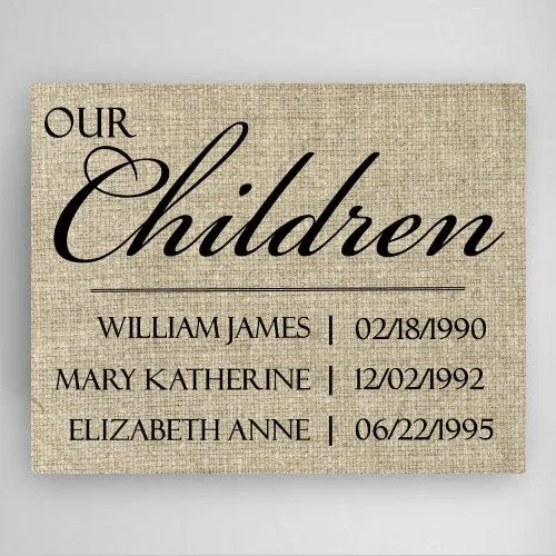 18"x24" Our Children Canvas Sign