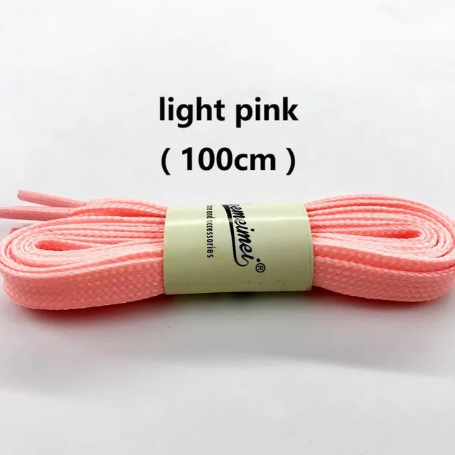 1pair 80-100cm sport luminous shoelace glow in the dark color fluorescent shoelace Athletic Sport shoe lace reflective shoelaces