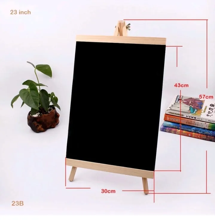 23" Black Board with Easel