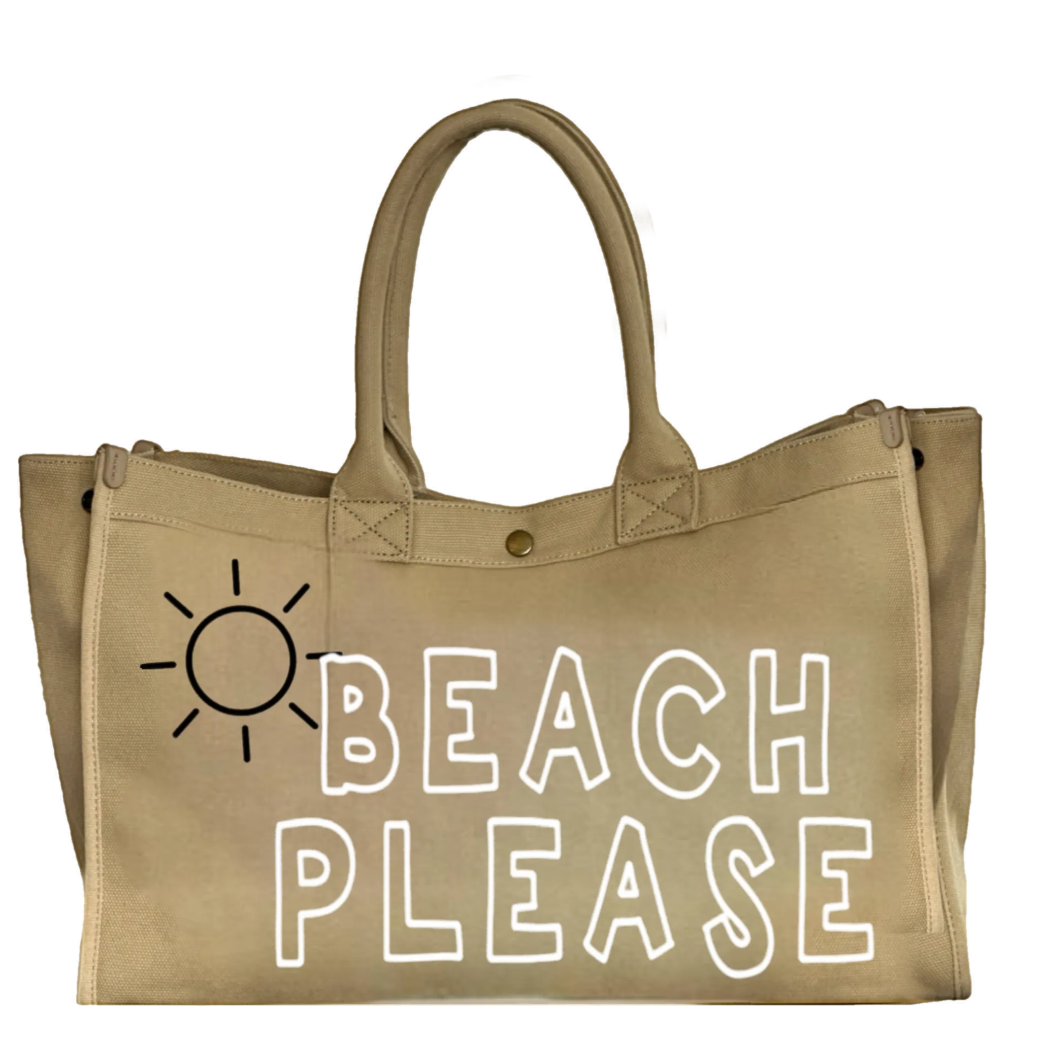 24oz Beach Tote - Beach Please, Canvas