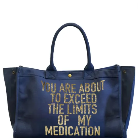 24oz Beach Tote - Medication, Canvas