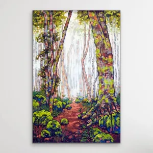 A Walk In The Rainforest - Australian Nature Misty Forest Canvas Print - Nature Wall Art