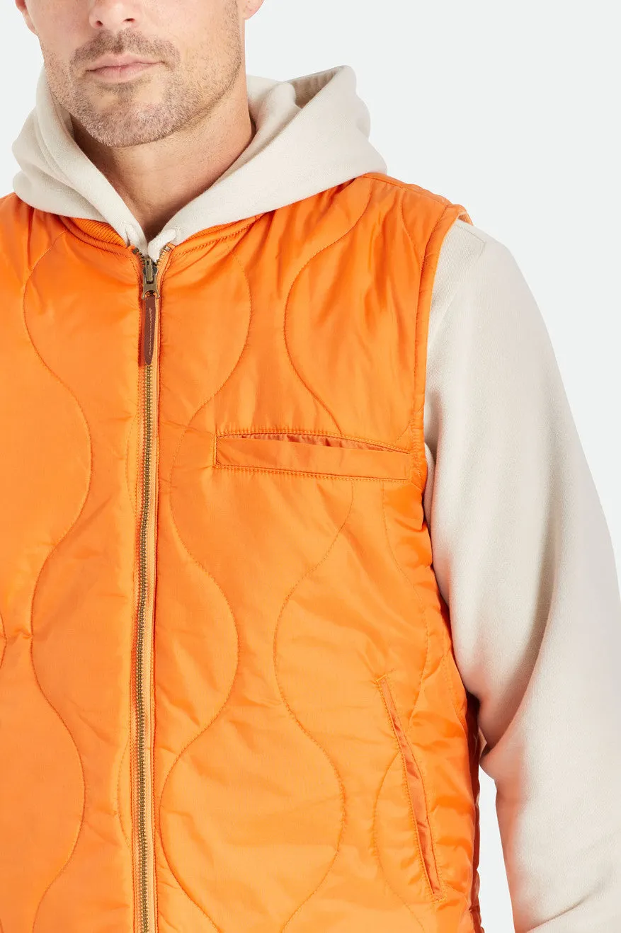 Abraham Reversible Vest - Burnt Orange