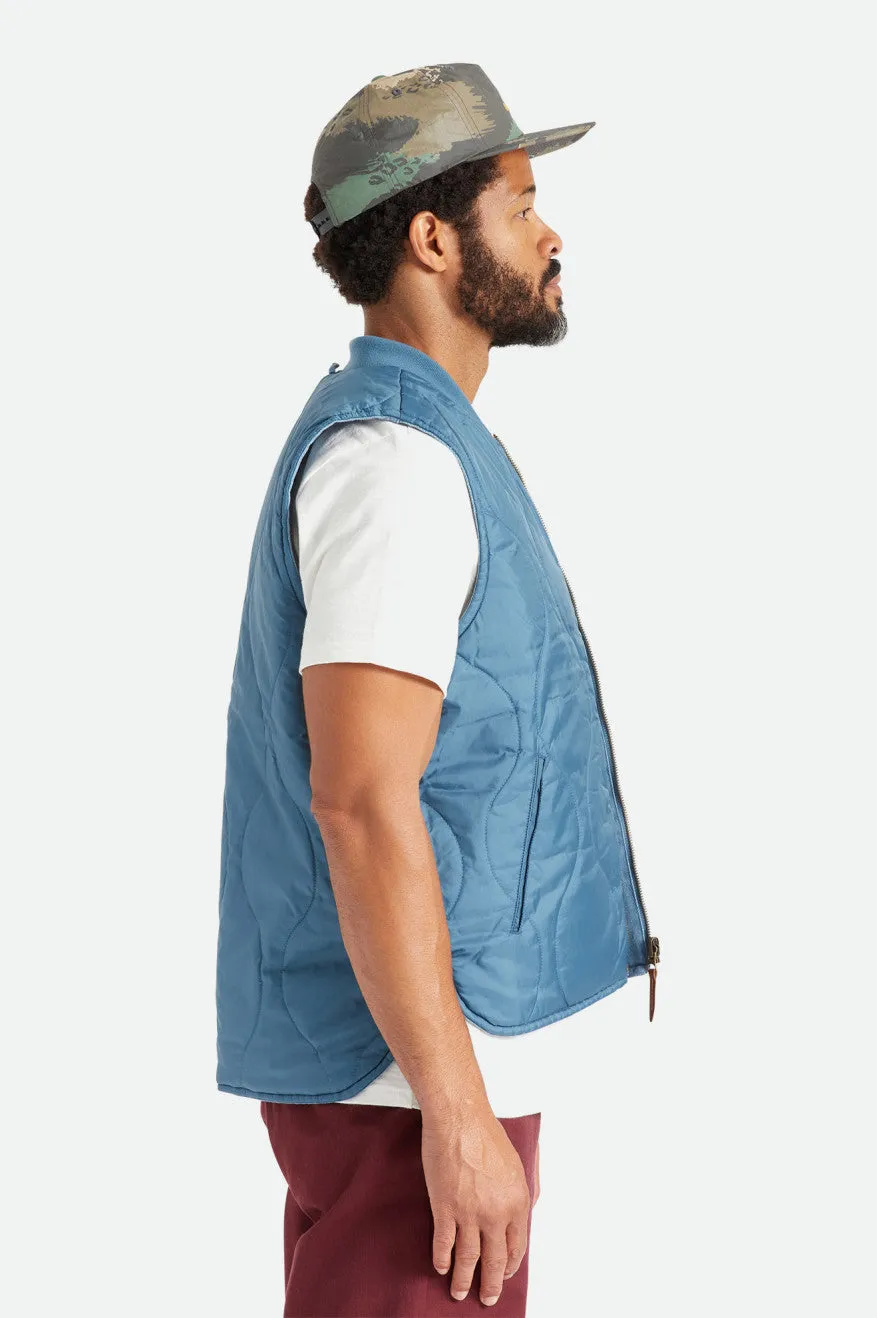 Abraham Reversible Vest - Indie Teal