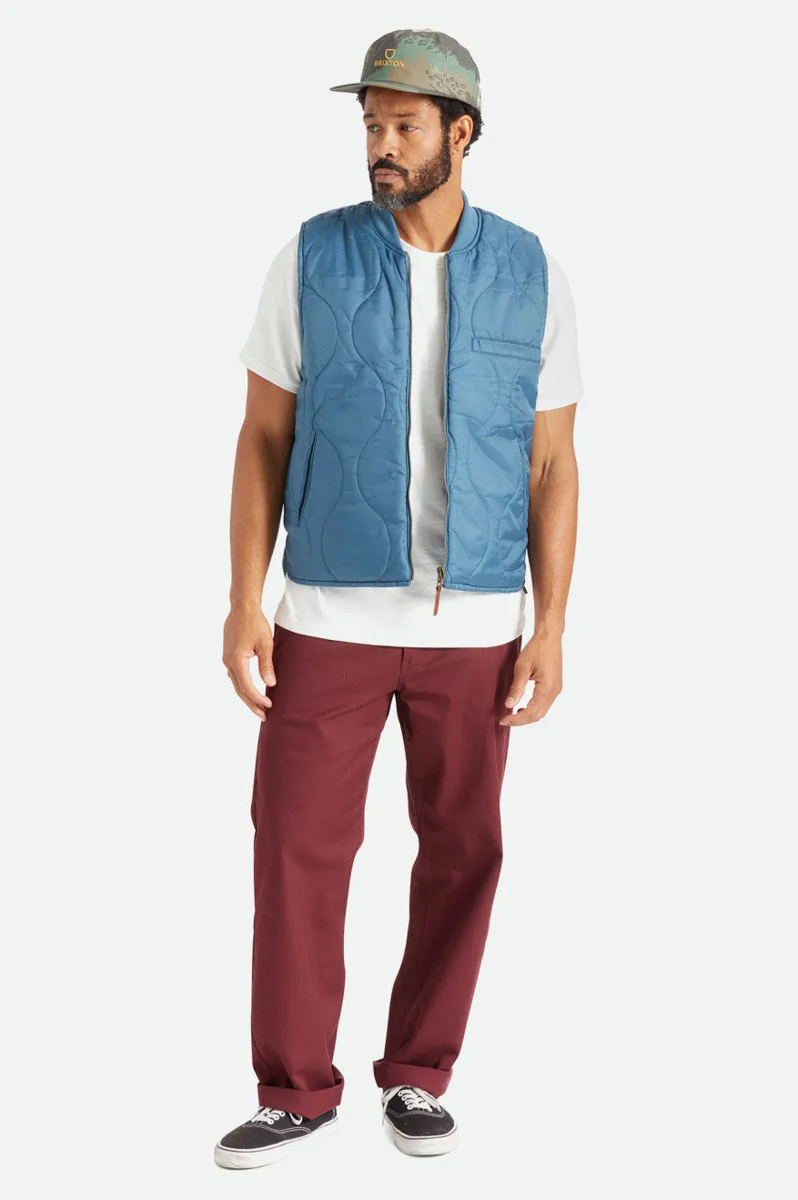 Abraham Reversible Vest - Indie Teal