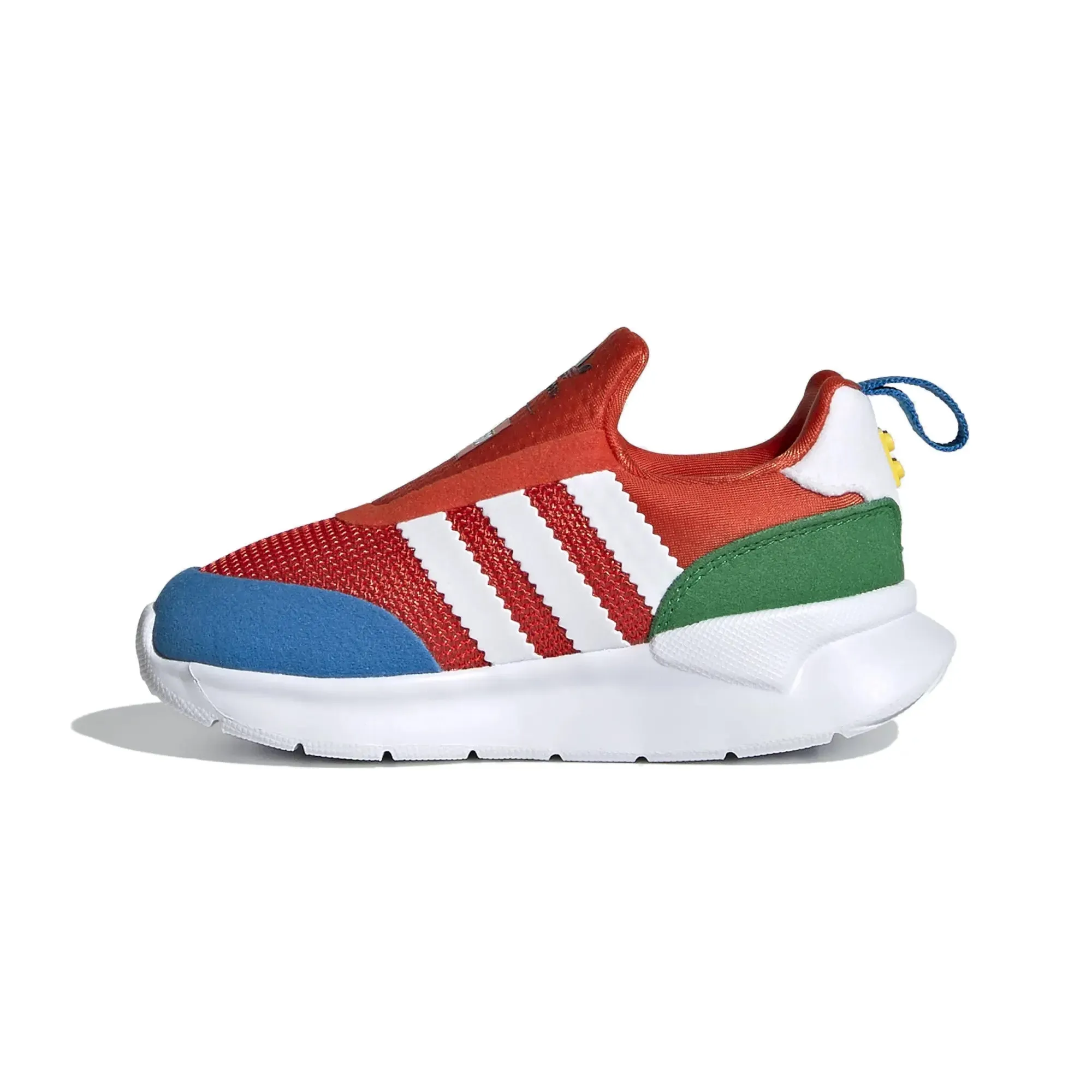 Adidas Infant ZX 360 Lego Sneakers, Bold Orange/Cloud White/Shock Blue