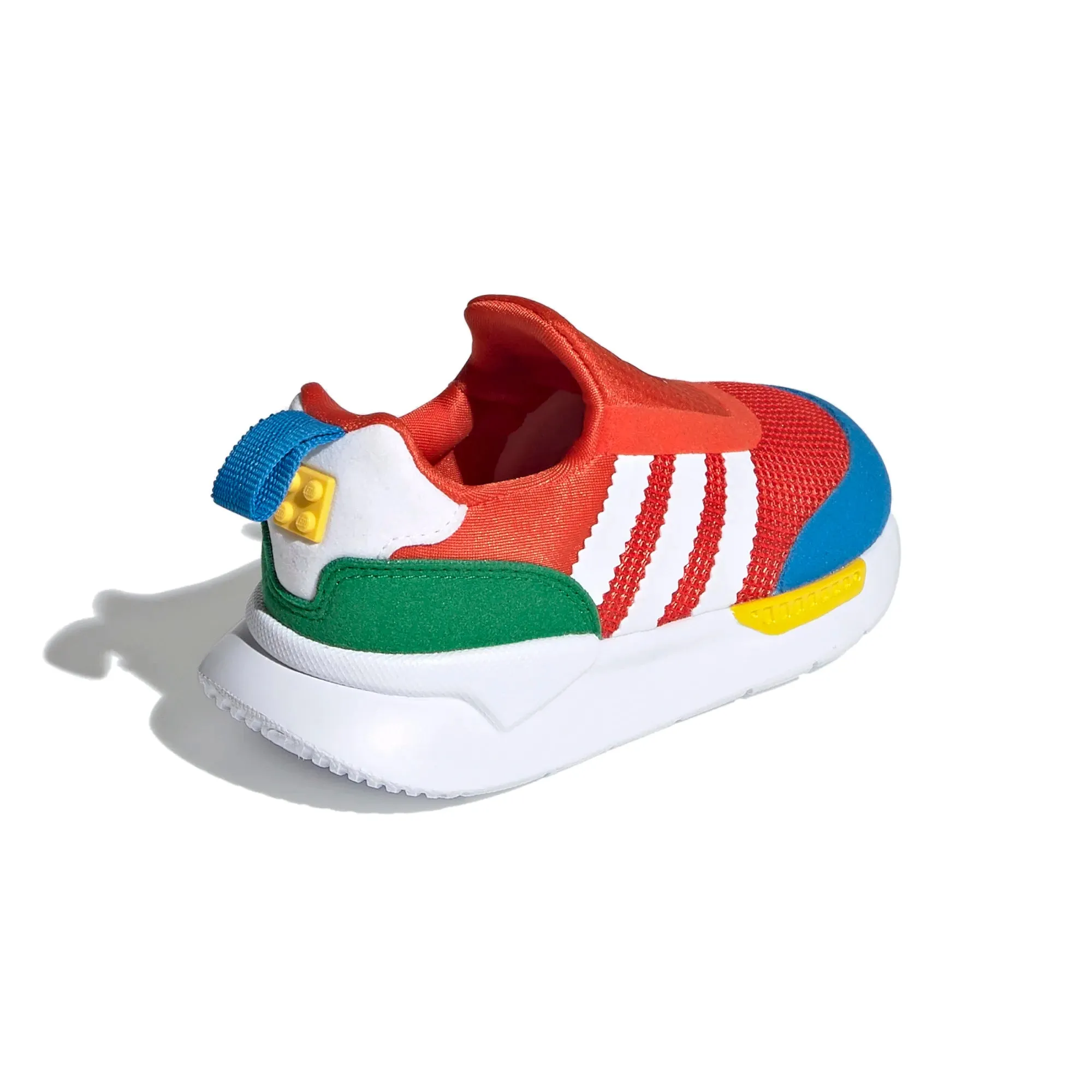 Adidas Infant ZX 360 Lego Sneakers, Bold Orange/Cloud White/Shock Blue