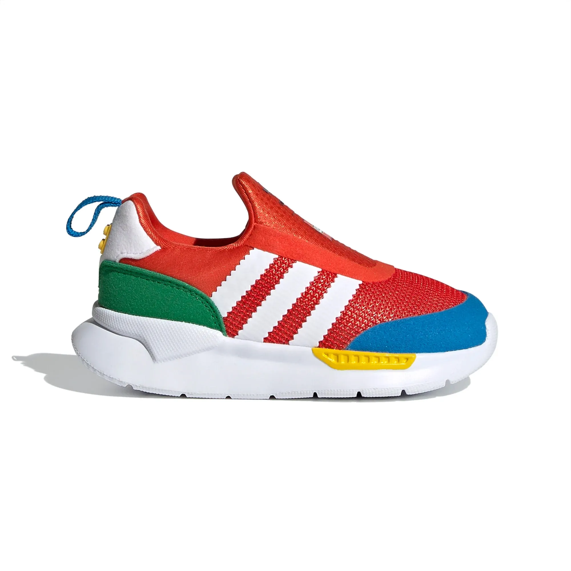 Adidas Infant ZX 360 Lego Sneakers, Bold Orange/Cloud White/Shock Blue