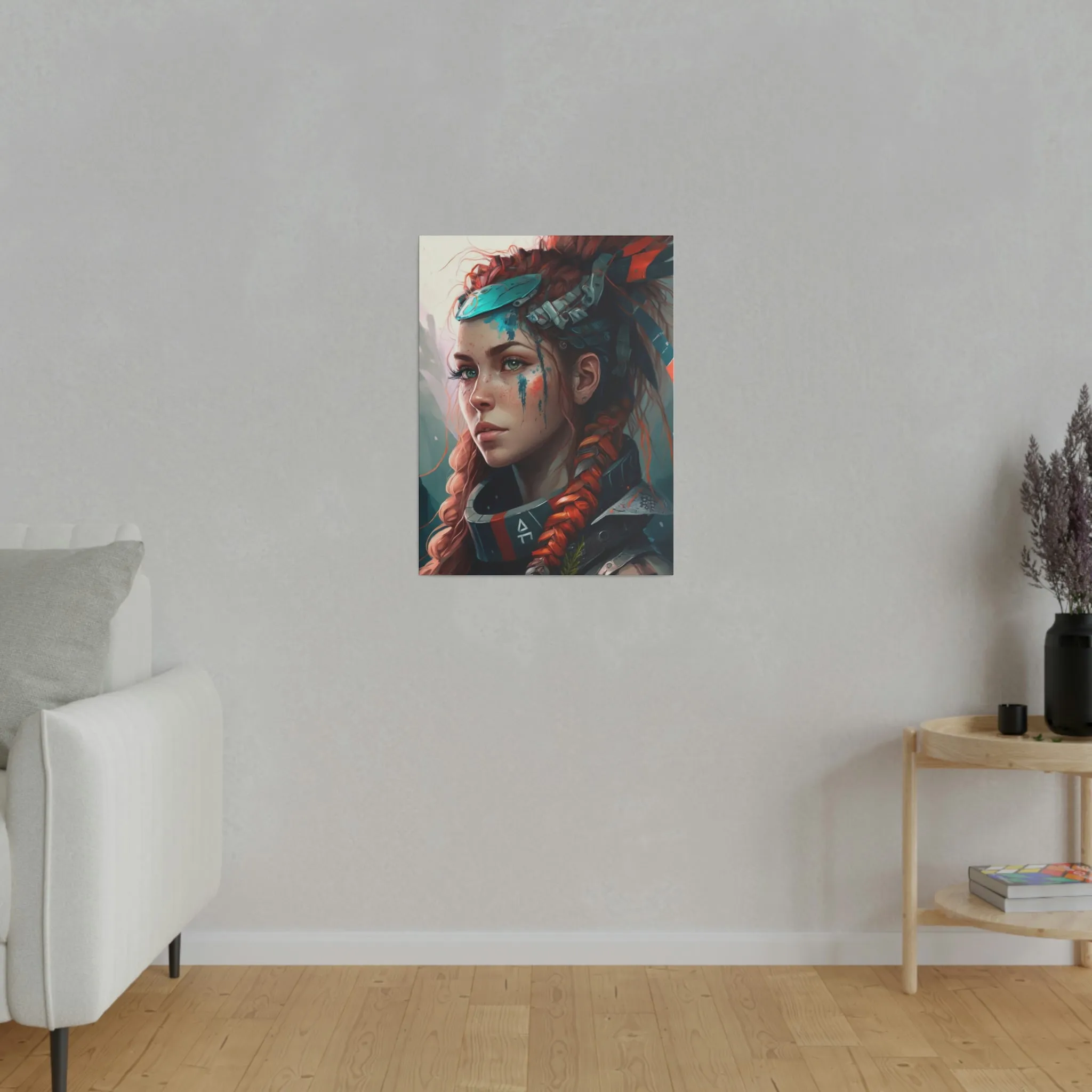 AI Generated Aloy Matte Canvas, Stretched, 0.75"