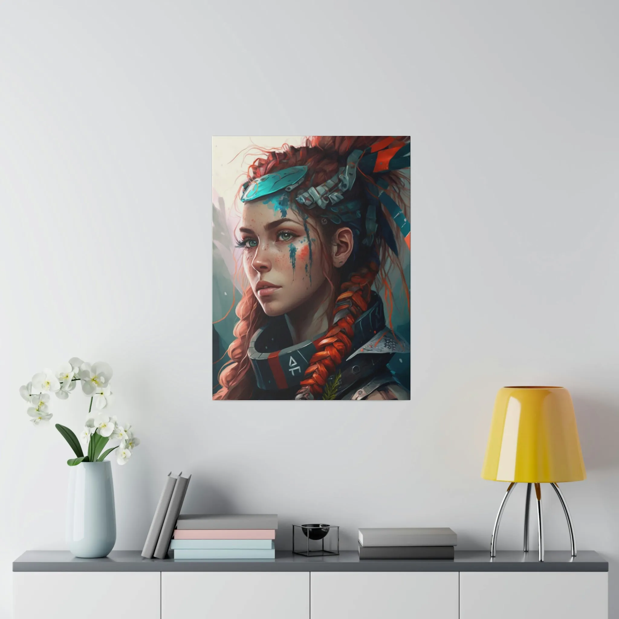 AI Generated Aloy Matte Canvas, Stretched, 0.75"