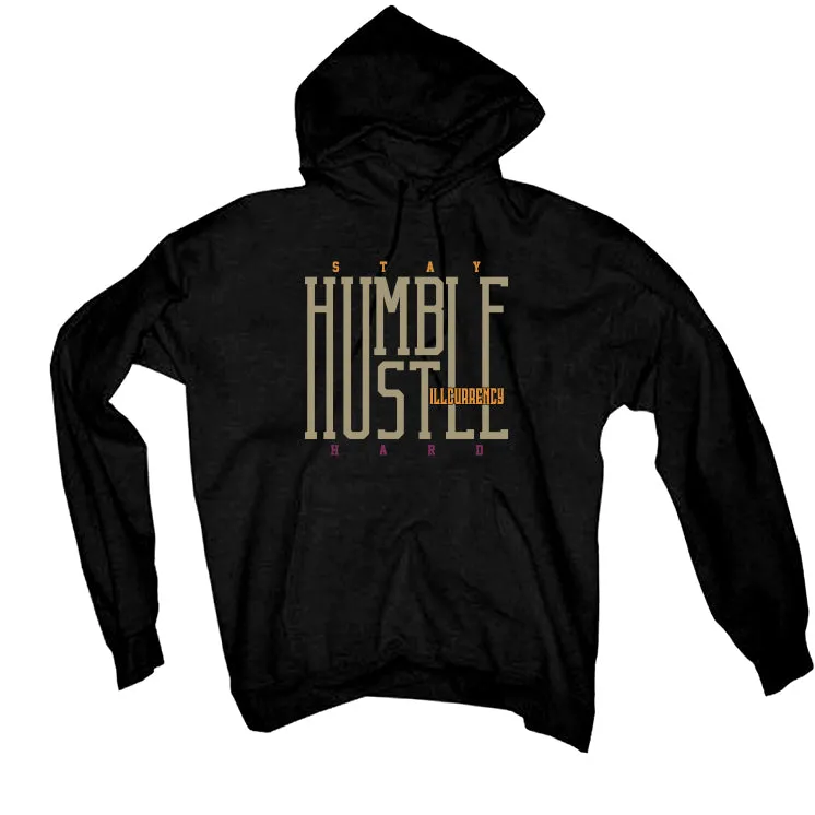 Air Jordan 7 “Black Olive” Black T-Shirt (Stay humble hustle hard)