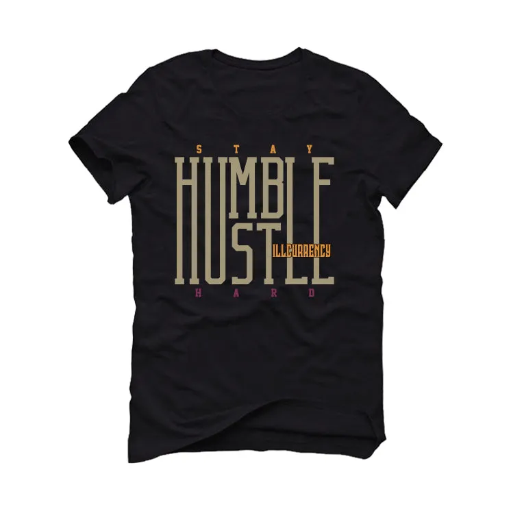 Air Jordan 7 “Black Olive” Black T-Shirt (Stay humble hustle hard)