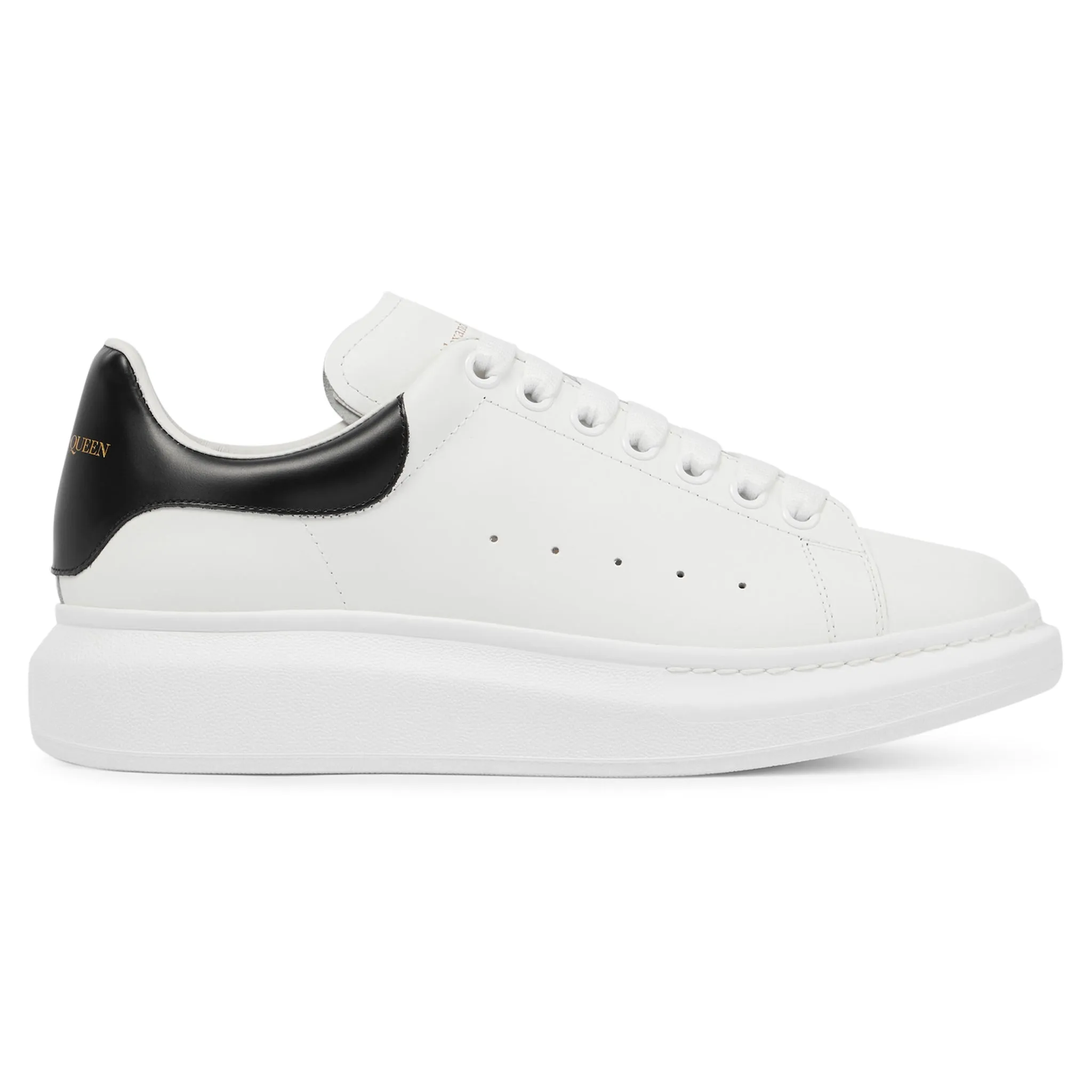 Alexander Mcqueen Raised Sole White Black Sneaker