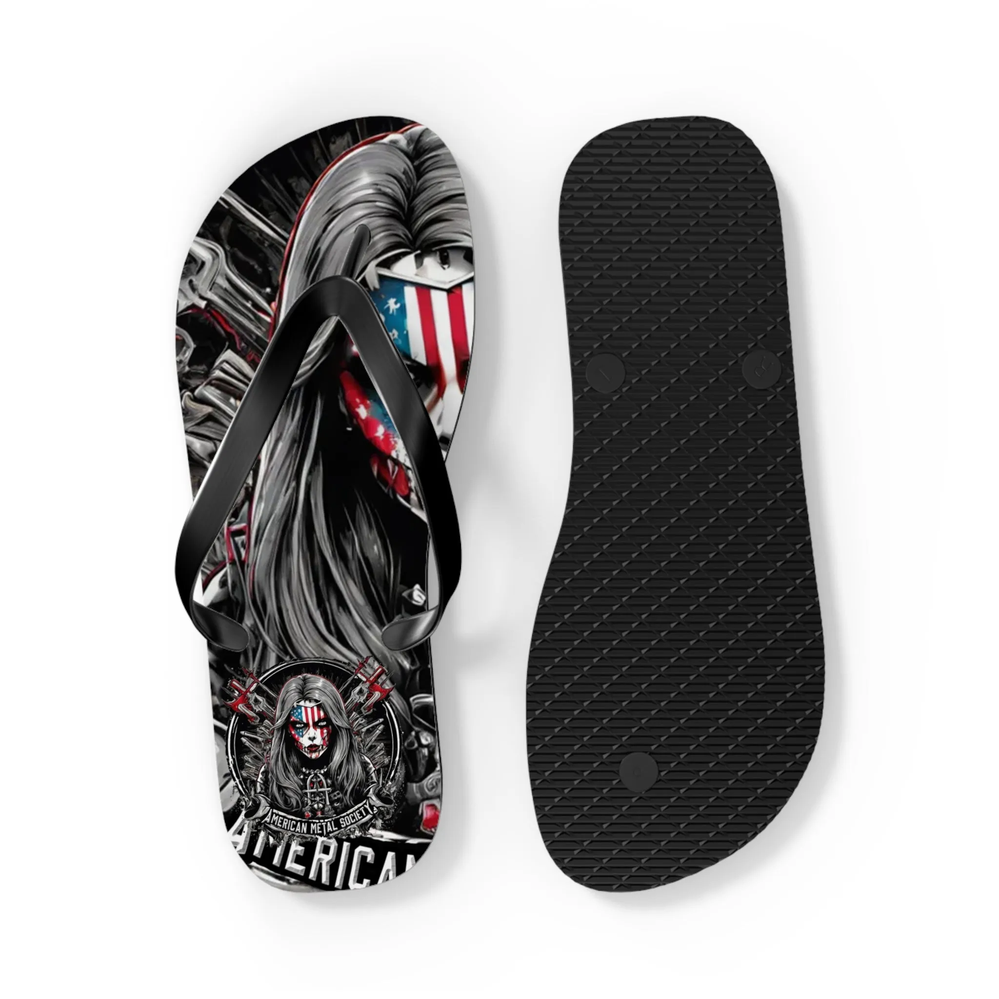 American Metal Society Flip Flops