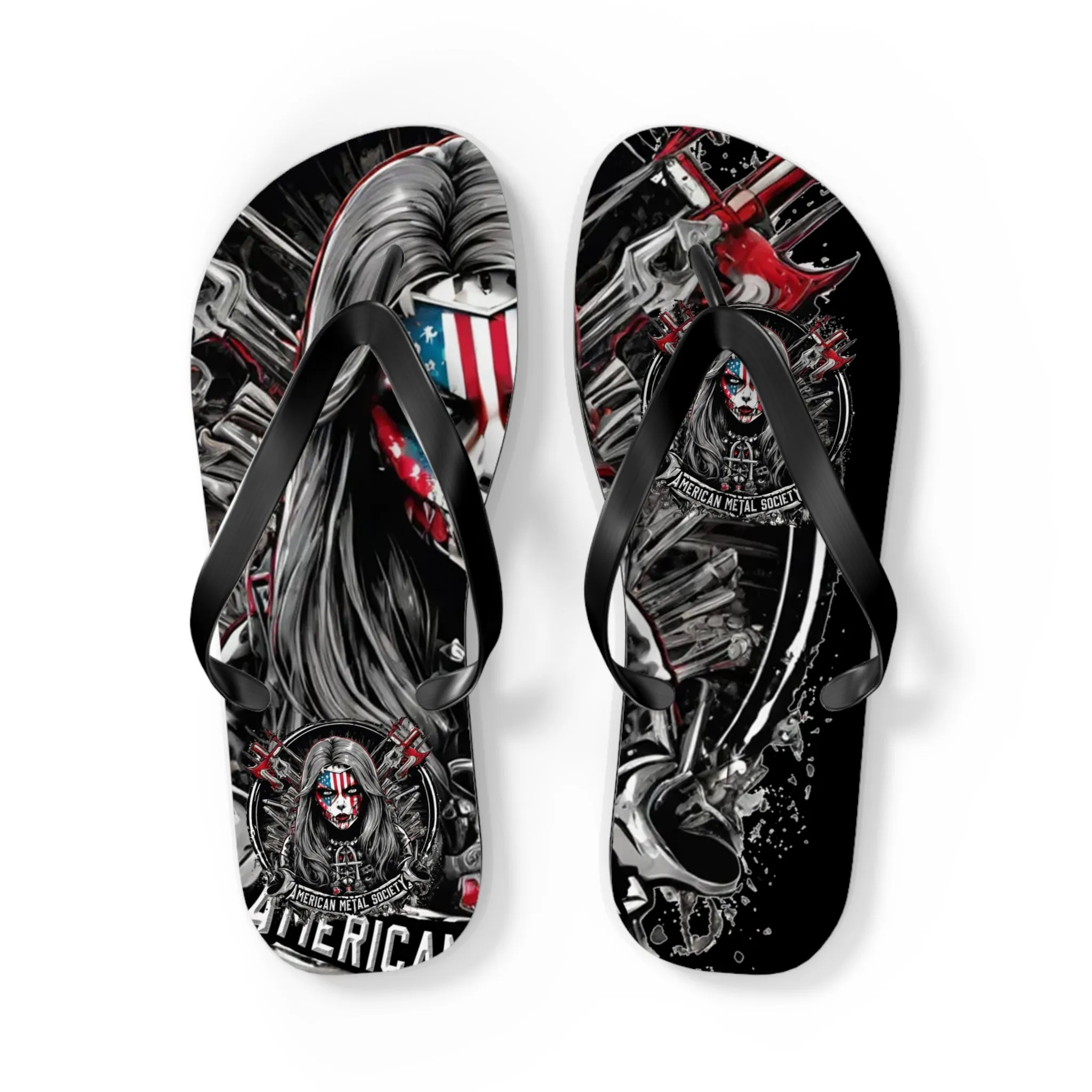 American Metal Society Flip Flops