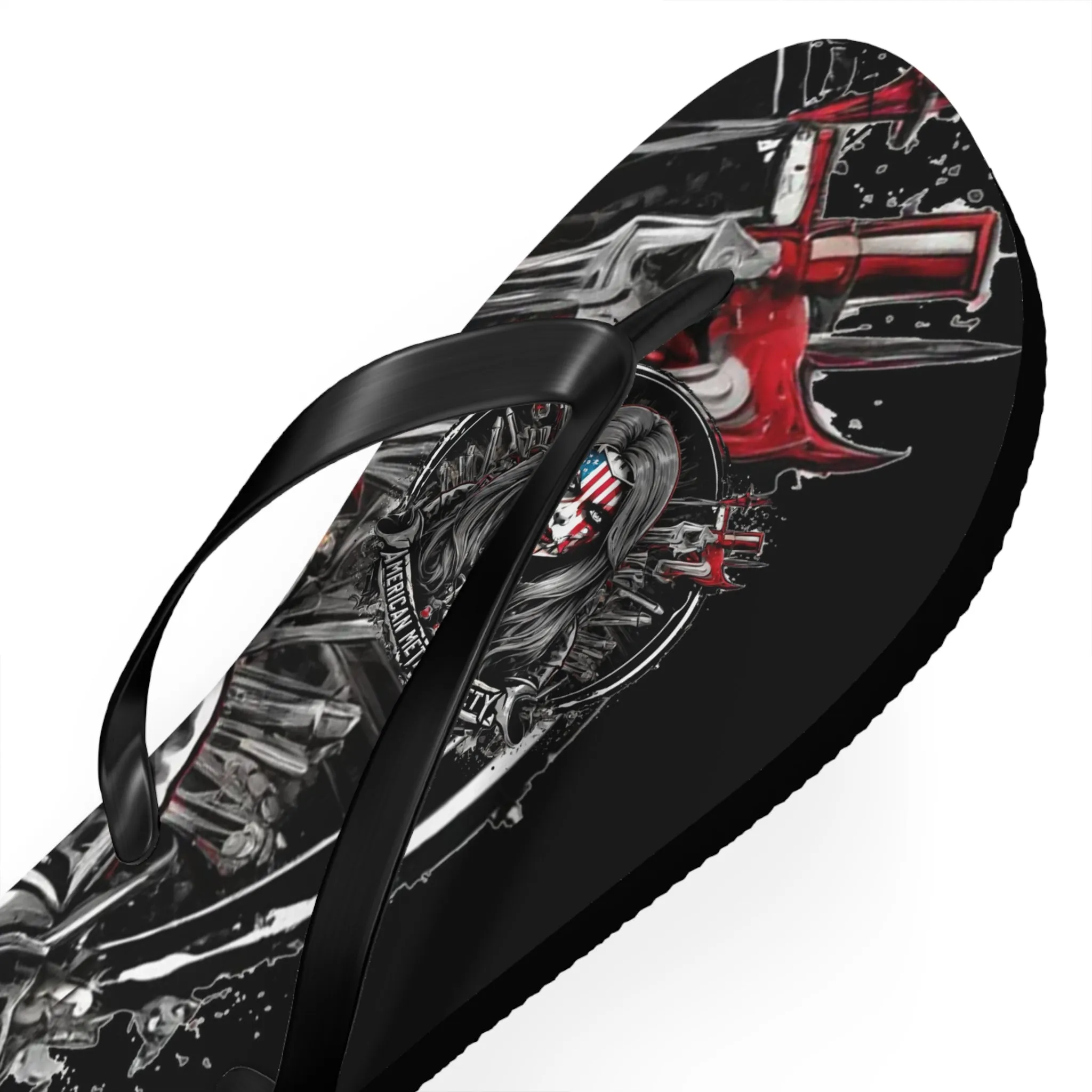 American Metal Society Flip Flops