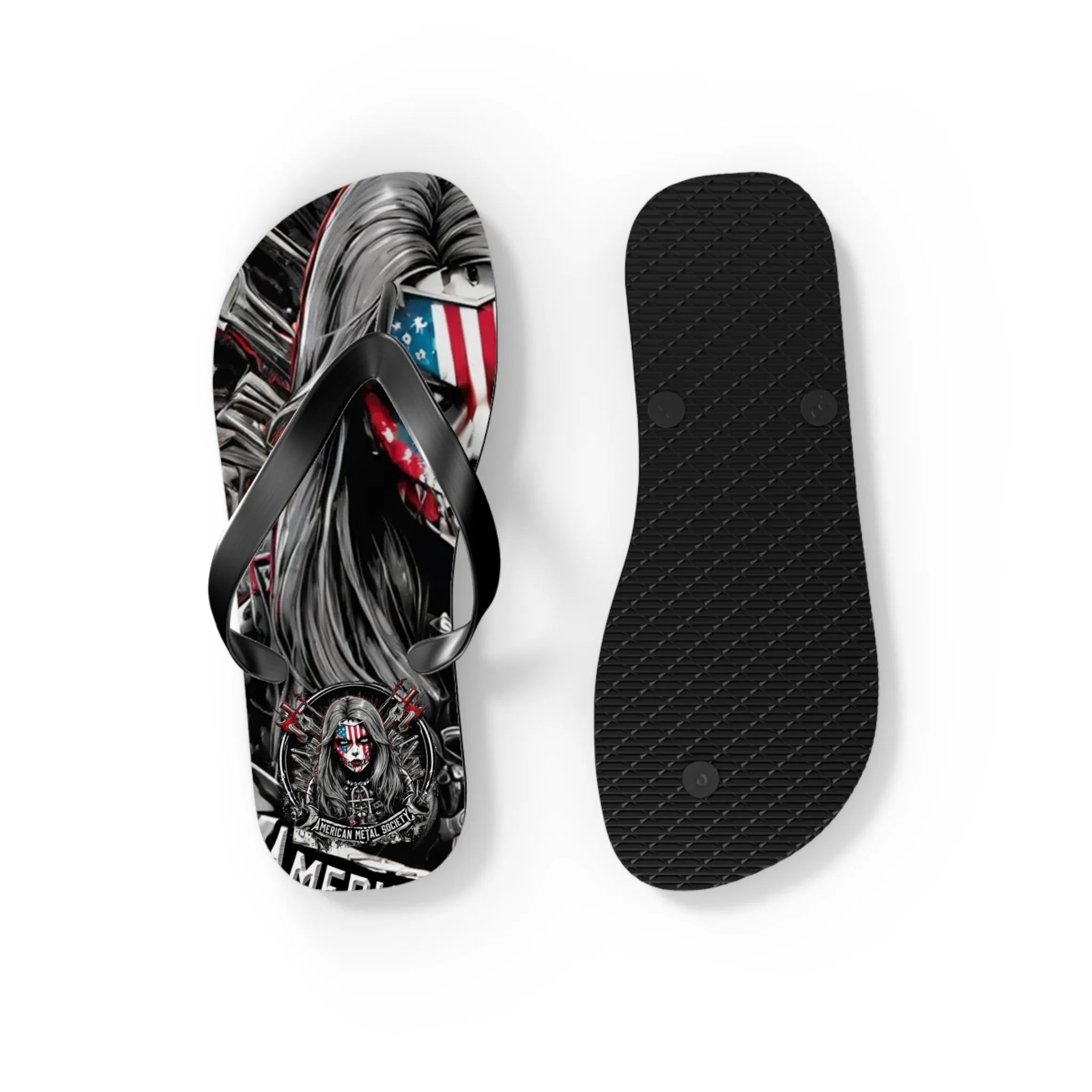 American Metal Society Flip Flops