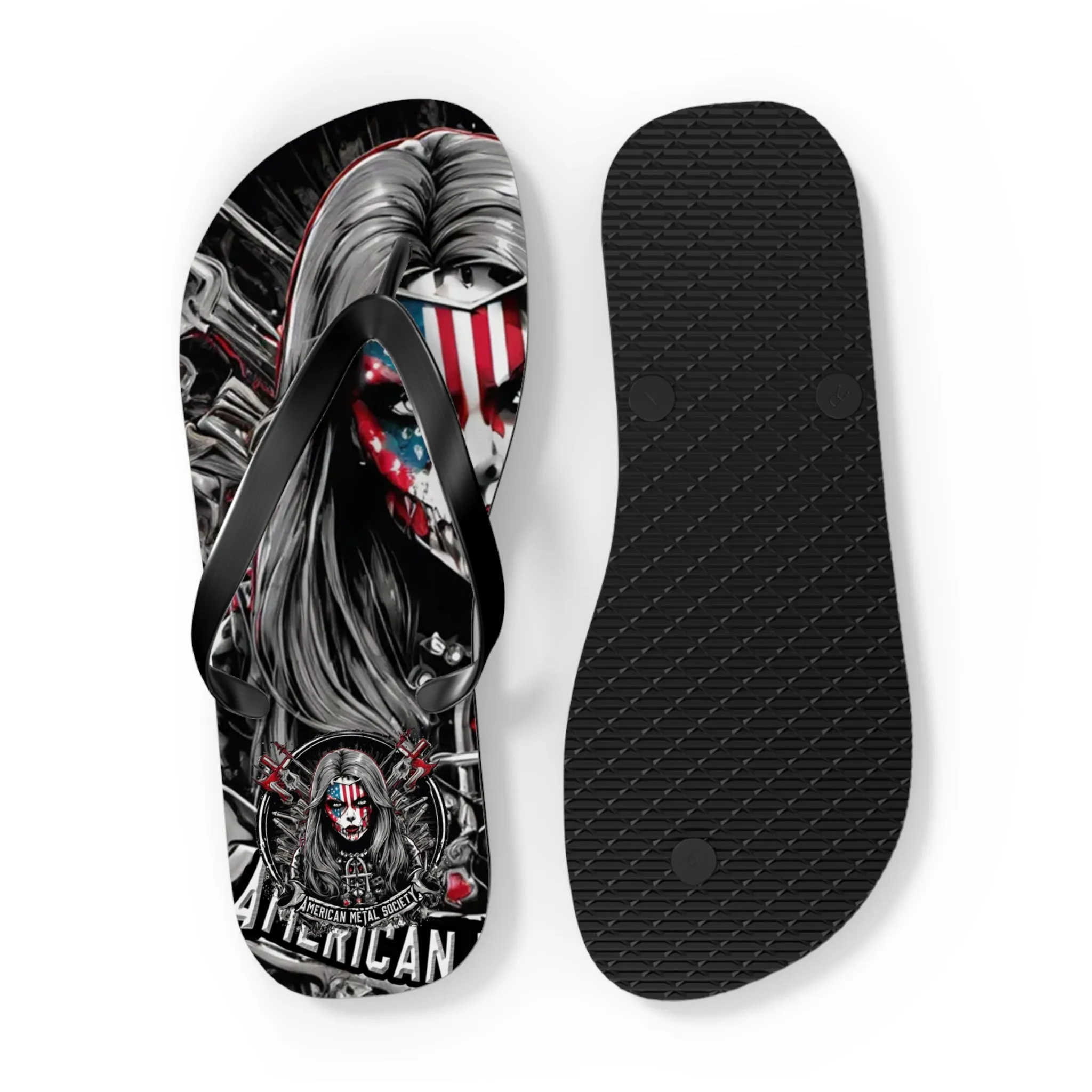 American Metal Society Flip Flops