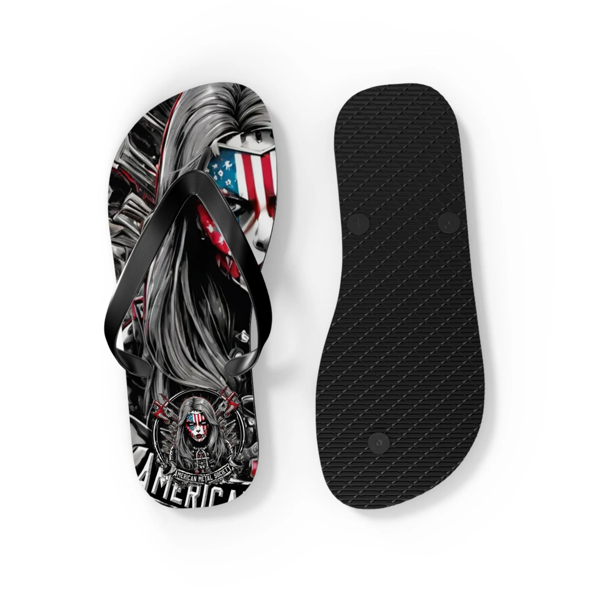 American Metal Society Flip Flops