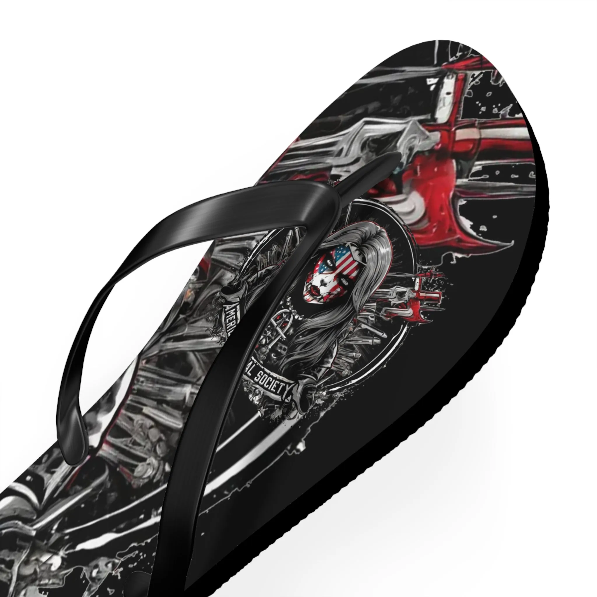 American Metal Society Flip Flops