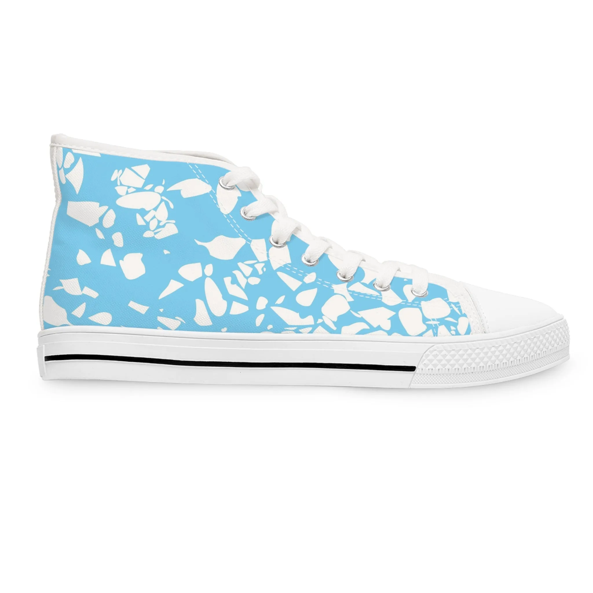 Arctic Blue Snow Women's High Top Sneakers