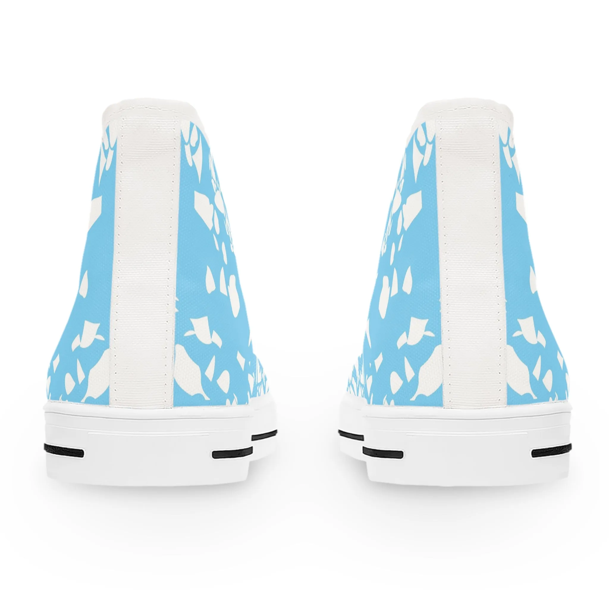 Arctic Blue Snow Women's High Top Sneakers