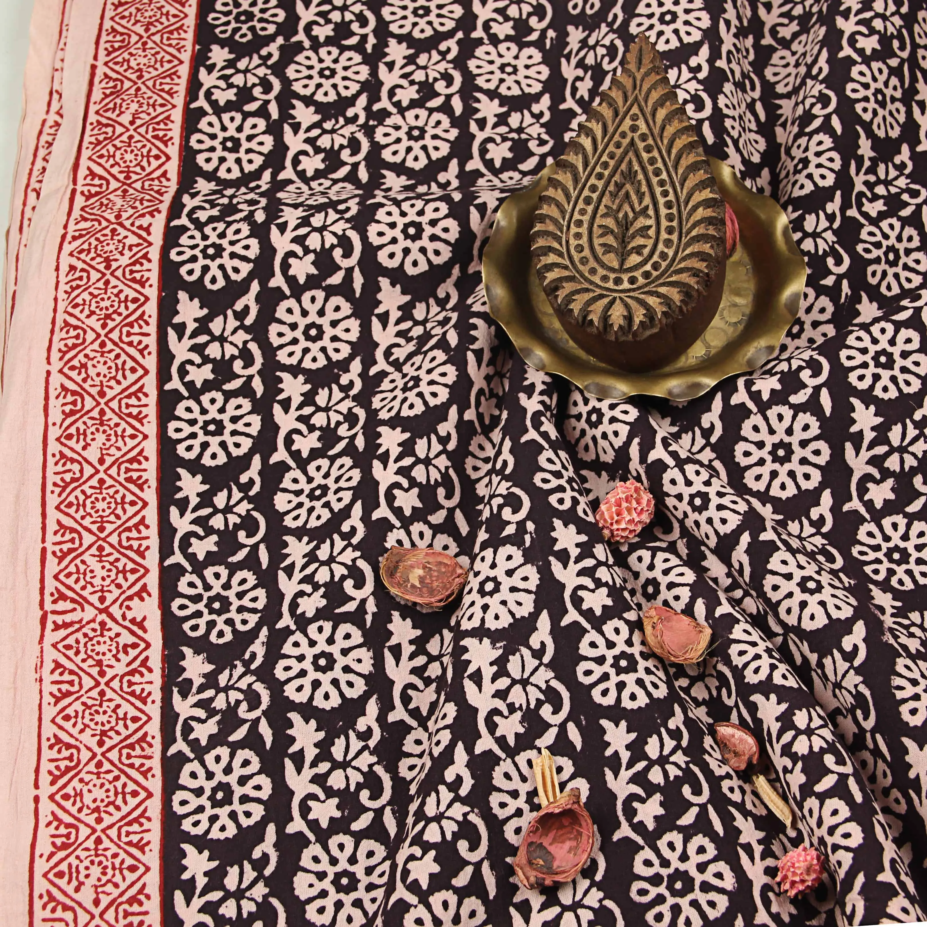 Bagh Hand Block Printed Cotton Fabric