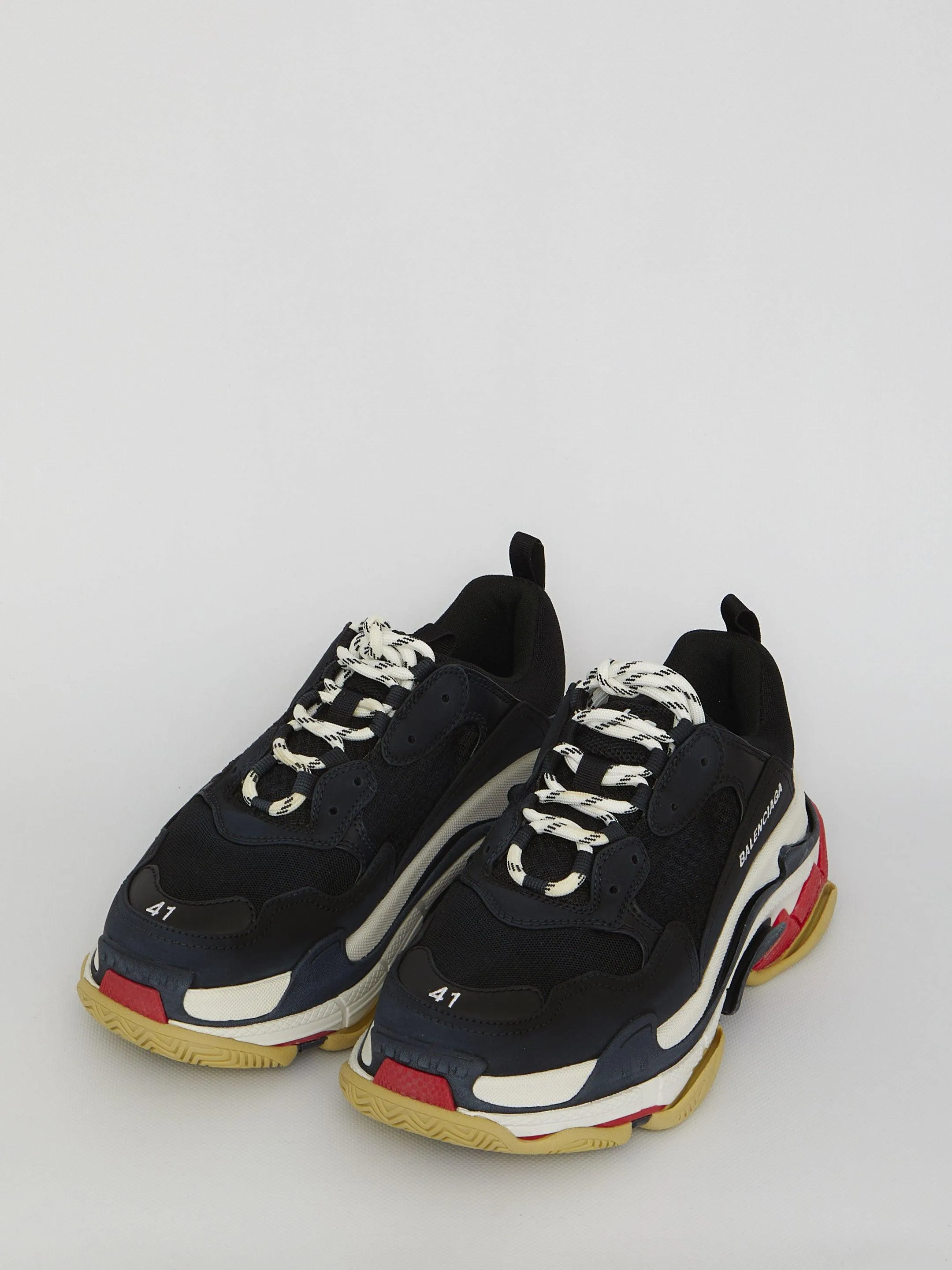 Balenciaga Triple S Sneakers In Black