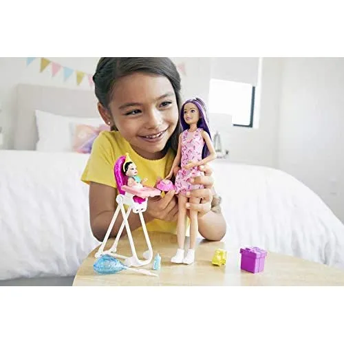 Barbie Skipper Babysitters Inc. Dolls & Playset with Babysitting Skipper Doll