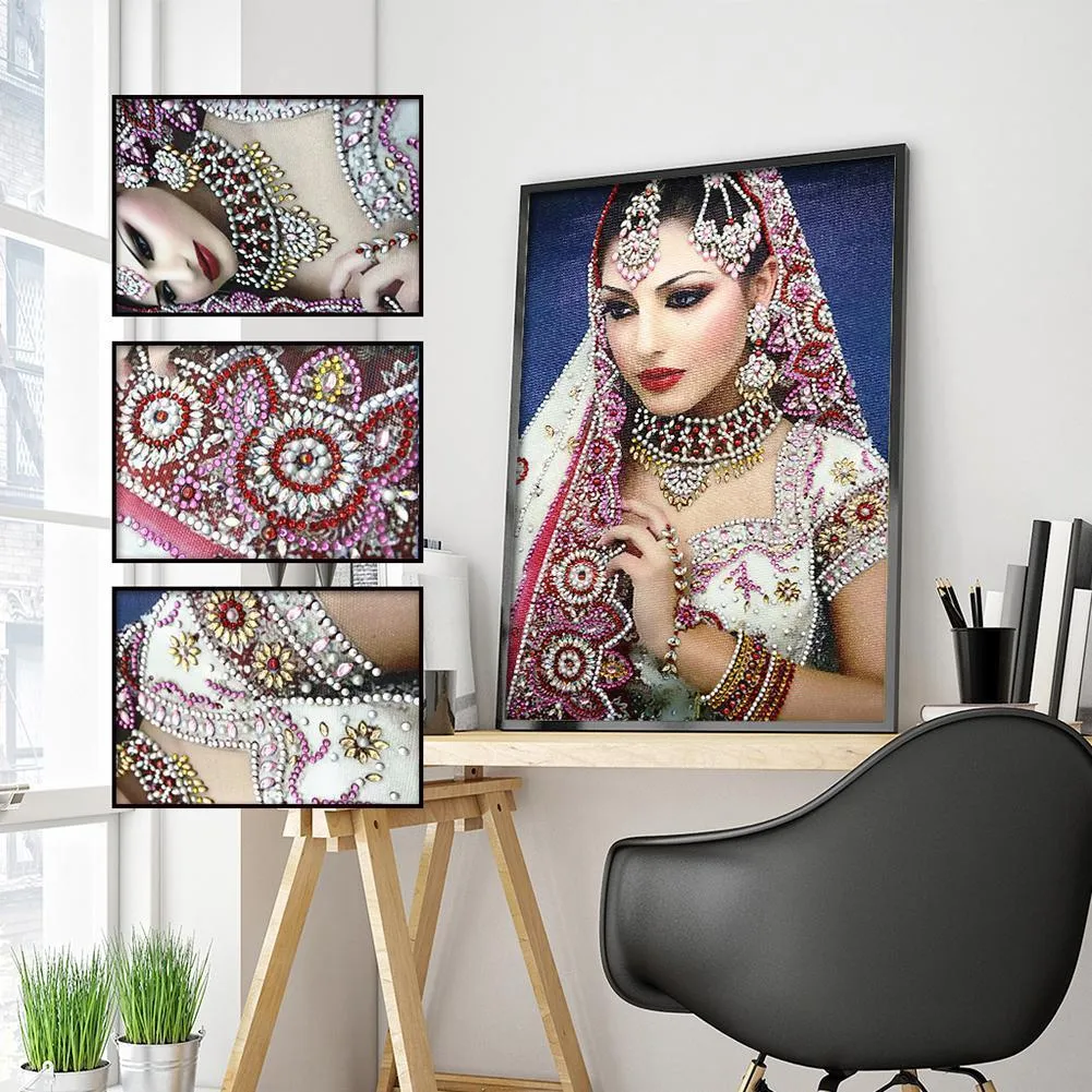 Beauty 5D DIY Special-shaped Diamond Painting-(Canvas 30*40 cm/11.8*15.7in)