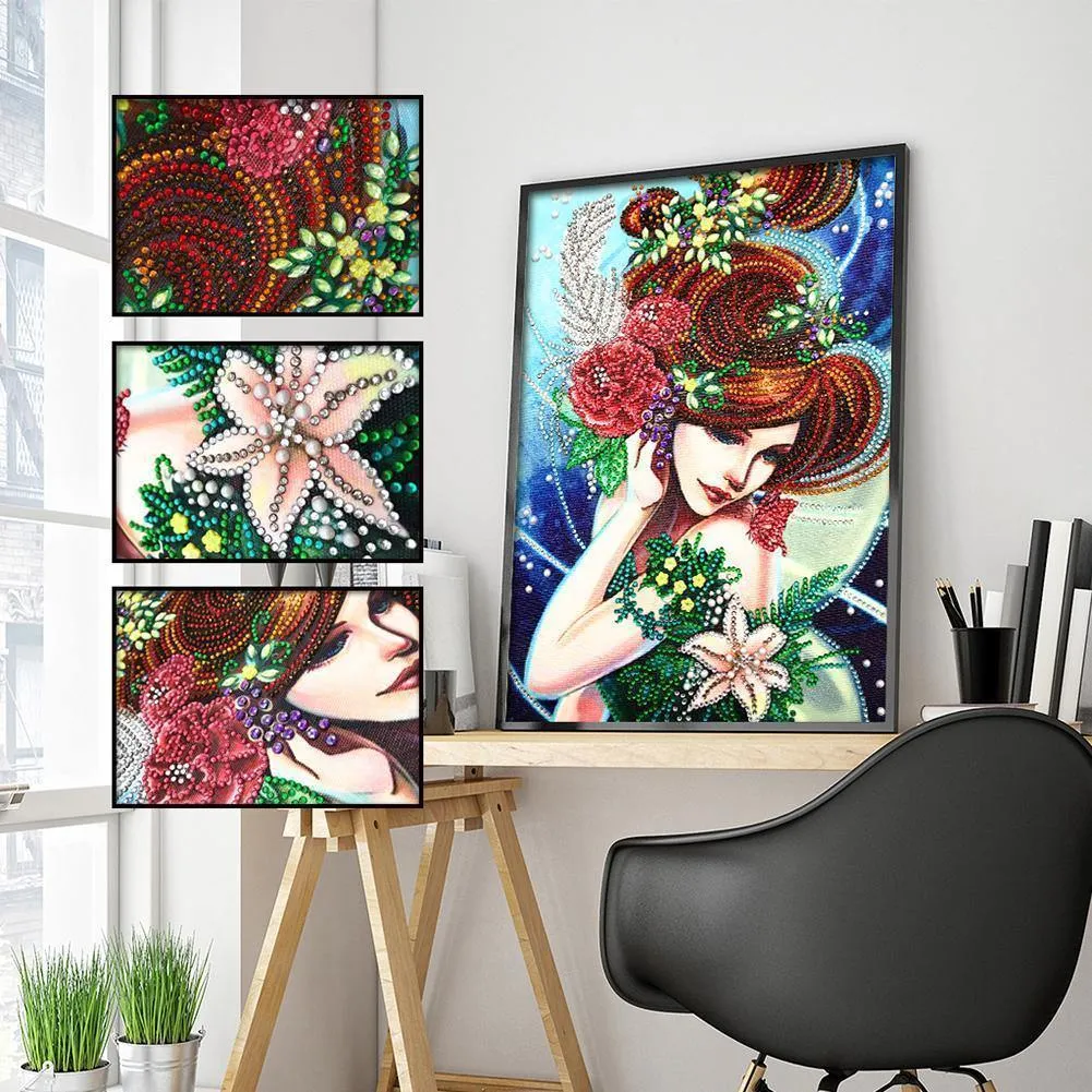 Beauty 5D DIY Special-shaped Diamond Painting