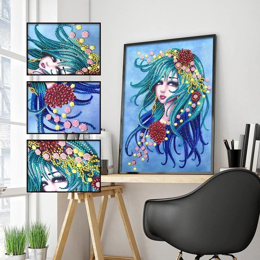 Beauty 5D DIY Special-shaped Diamond Painting