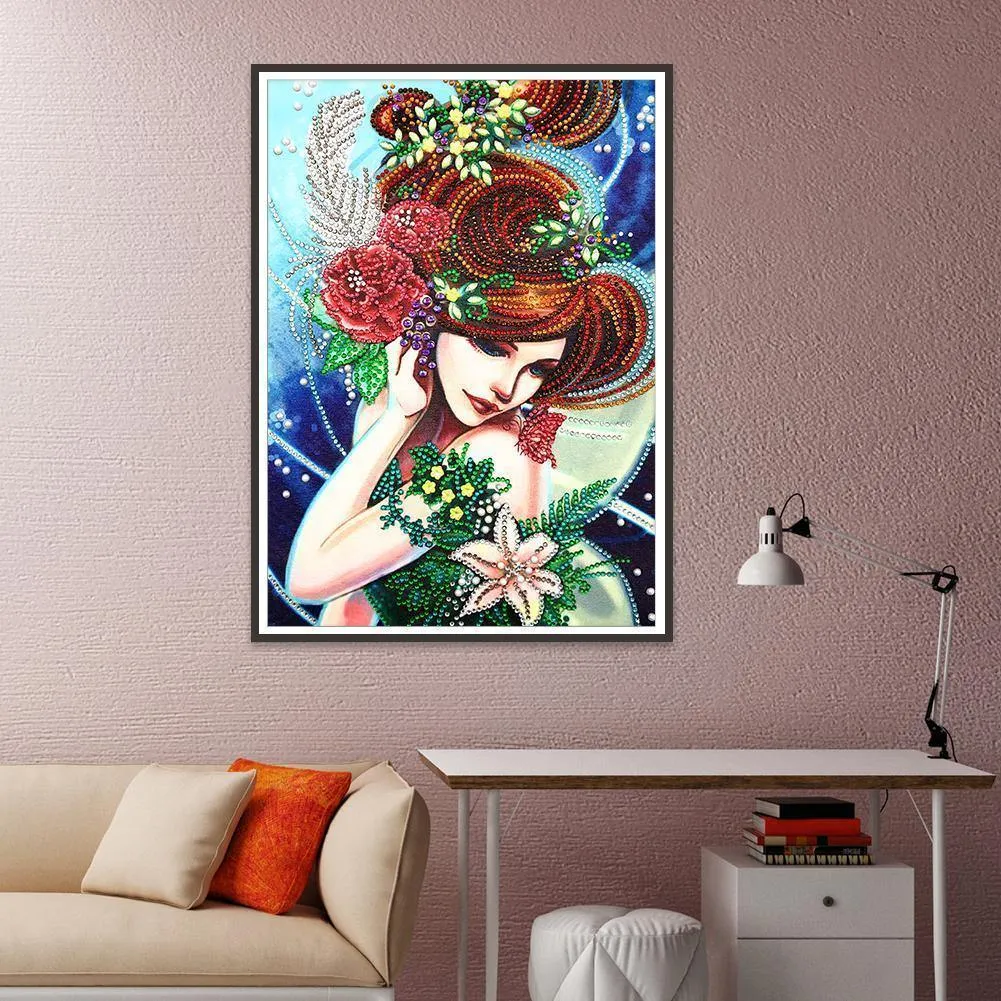 Beauty 5D DIY Special-shaped Diamond Painting