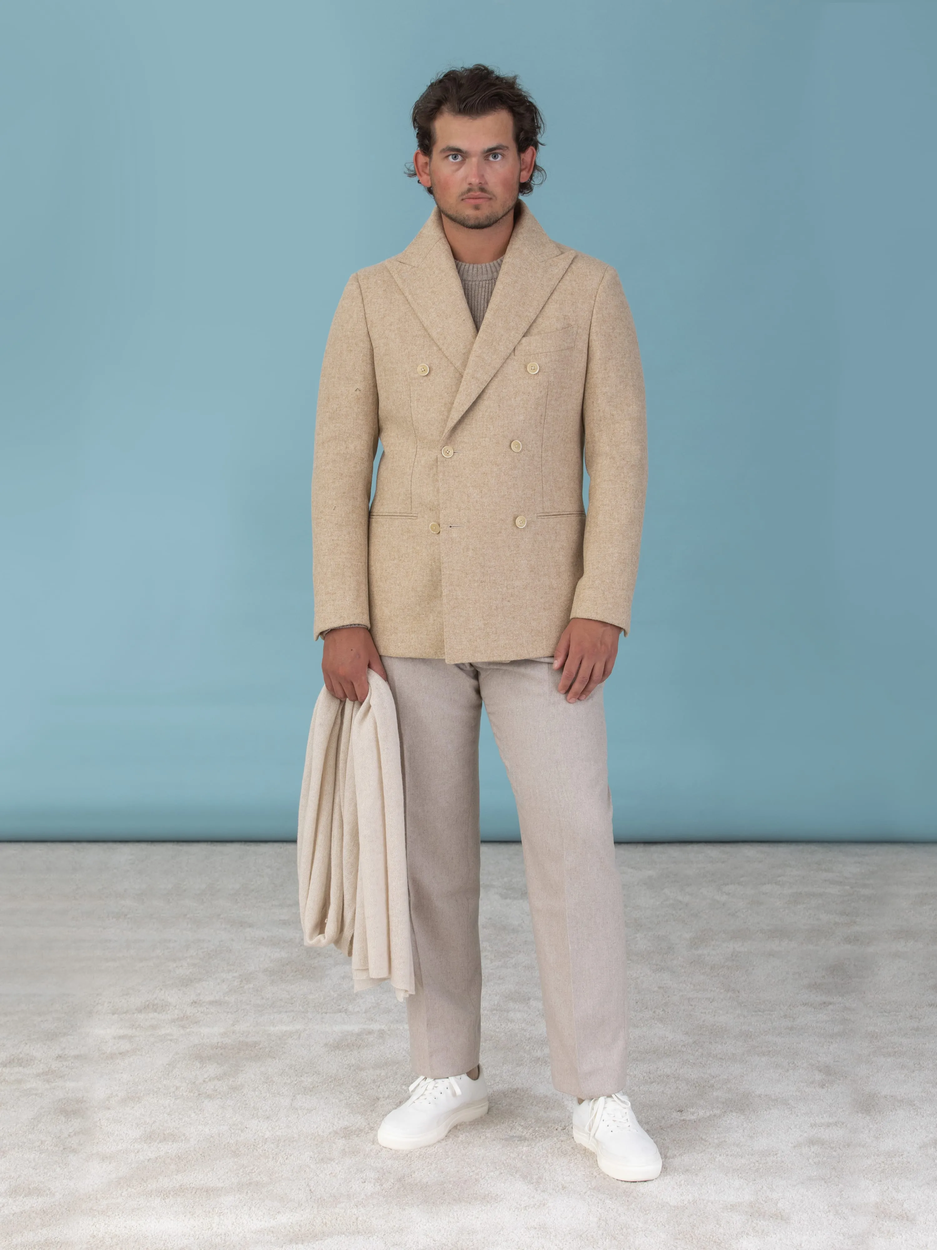 Beige Lambswool Jacket