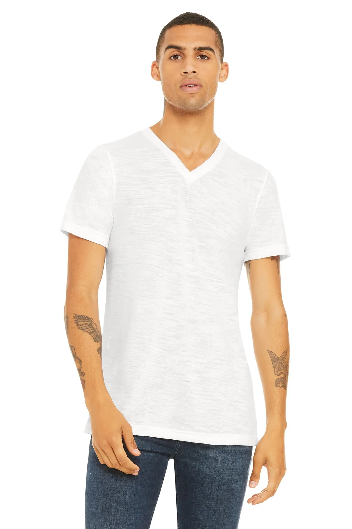 BELLA CANVAS® Unisex Textured Jersey V-Neck Tee BC3655