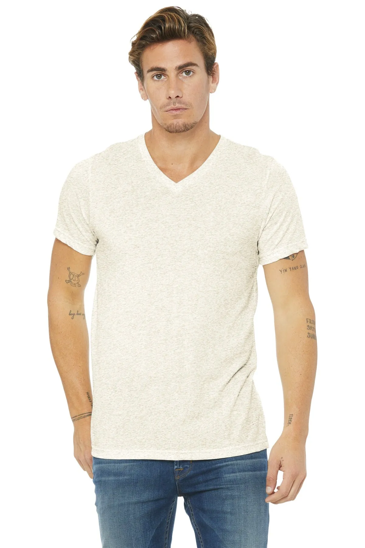 BELLA CANVAS ® Unisex Triblend Short Sleeve V-Neck Te. BC3415