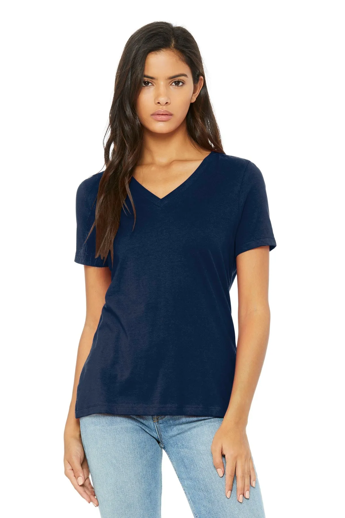 BELLA CANVAS ® Women's Relaxed Jersey Short Sleeve V-Neck Tee. BC6405