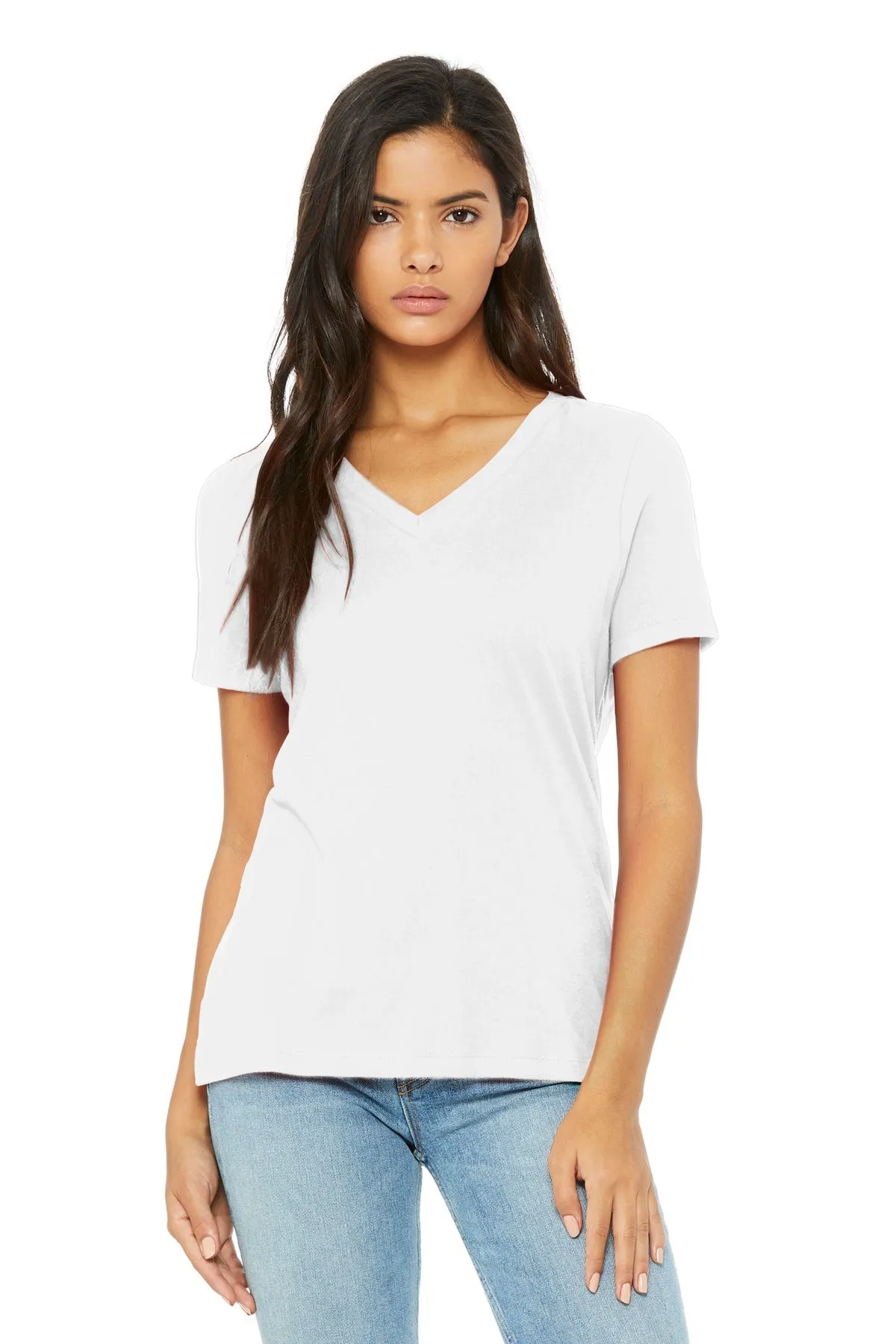 BELLA CANVAS ® Women's Relaxed Jersey Short Sleeve V-Neck Tee. BC6405