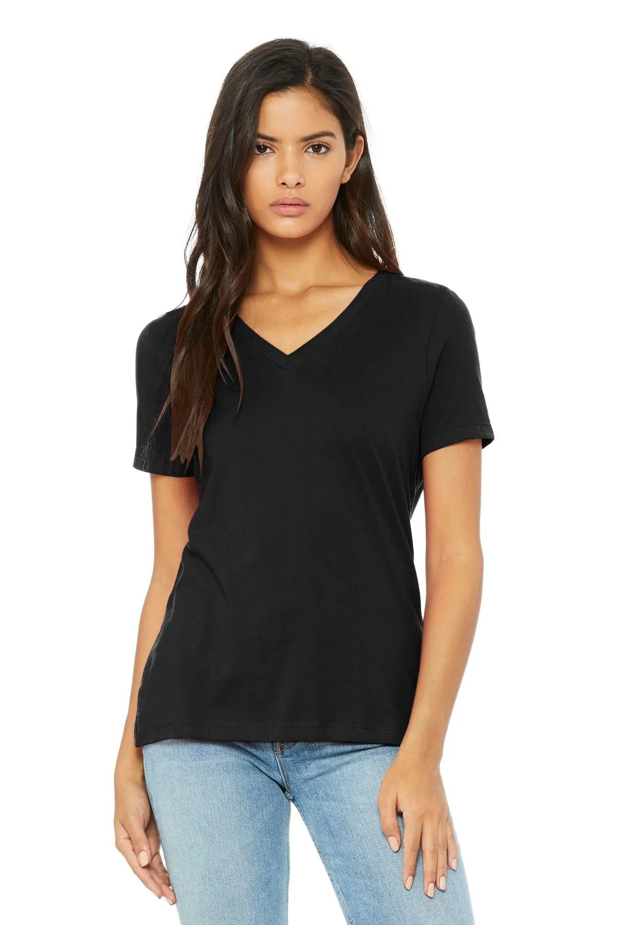 BELLA CANVAS ® Women's Relaxed Jersey Short Sleeve V-Neck Tee. BC6405