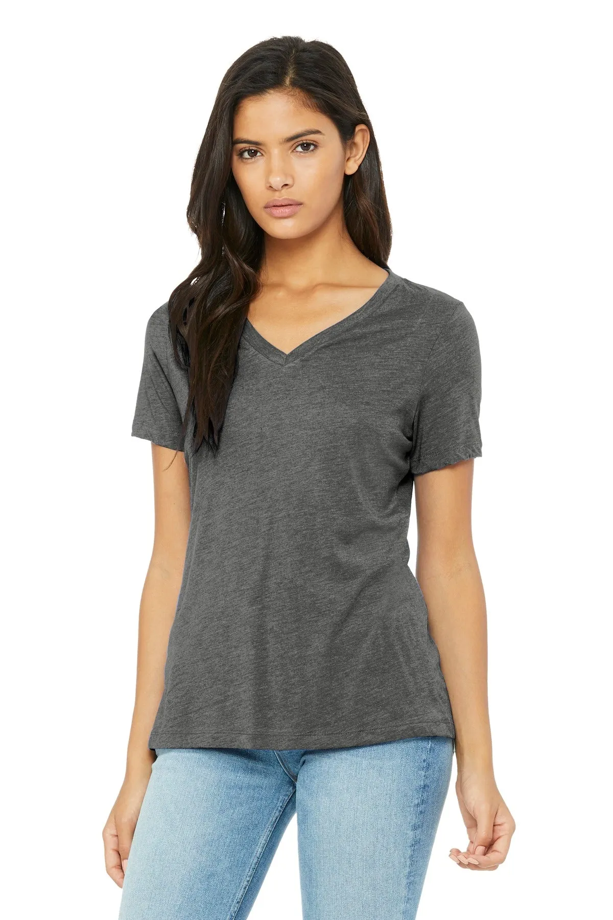 BELLA CANVAS ® Women's Relaxed Jersey Short Sleeve V-Neck Tee. BC6405