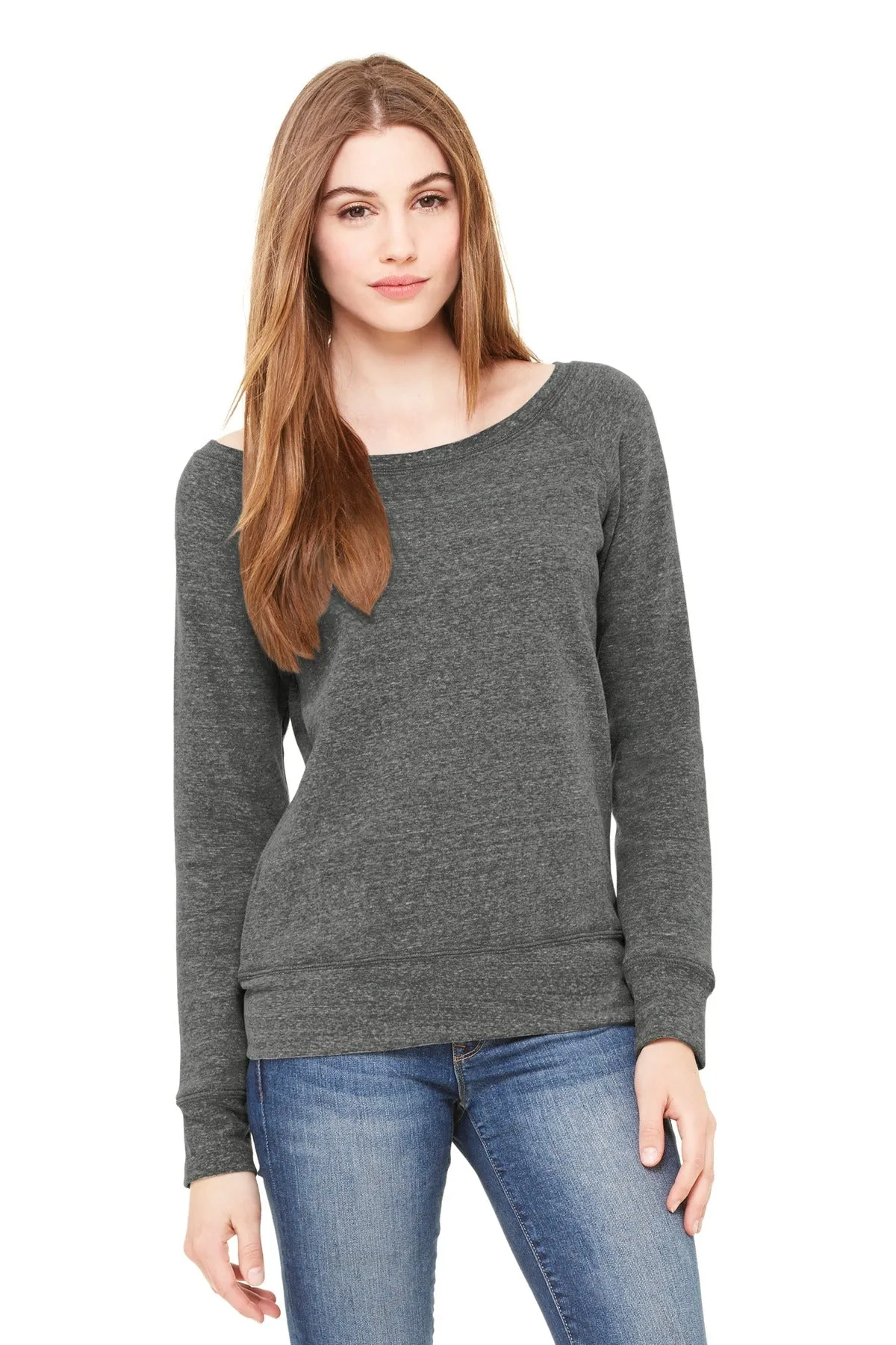 BELLA CANVAS ® Women's Sponge Fleece Wide-Neck Sweatshirt. BC7501