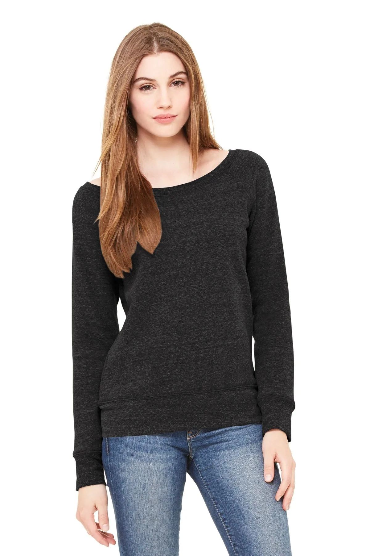 BELLA CANVAS ® Women's Sponge Fleece Wide-Neck Sweatshirt. BC7501