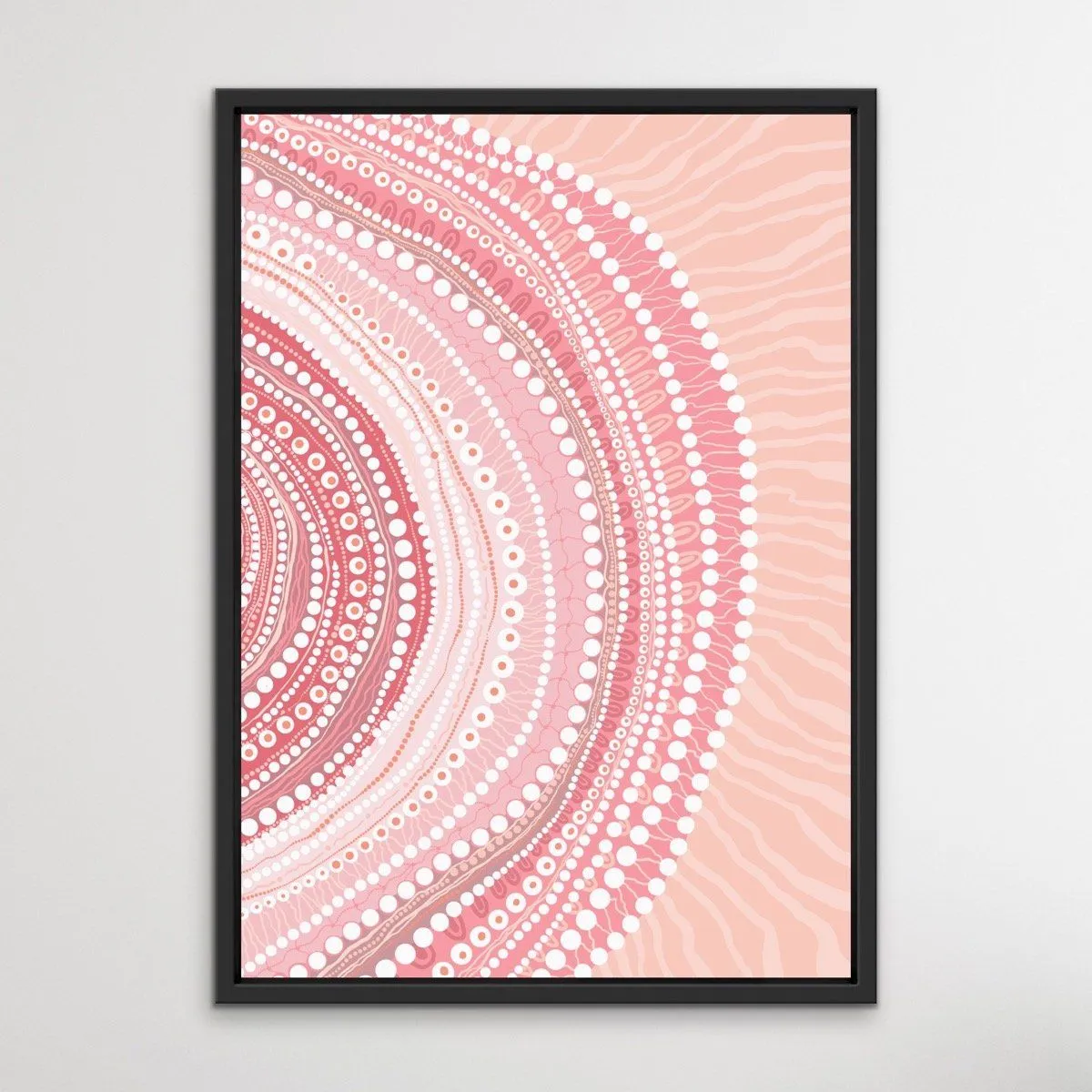 Blooming Female- Pink -Aboriginal Art Print By Leah Cummins.