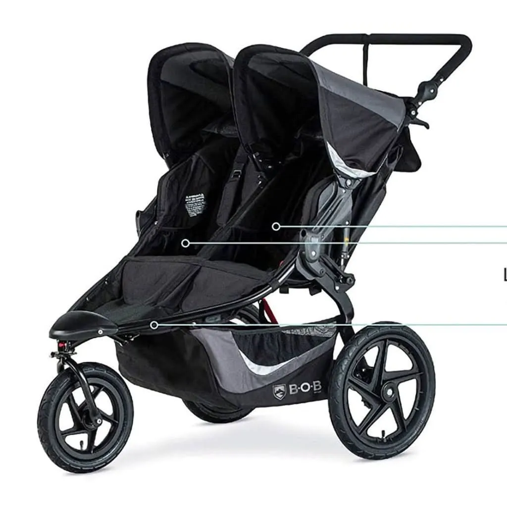 BOB Gear Revolution Flex 3.0 Duallie Double Jogging Stroller