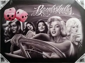 BOMBSHELLS - Small Canvas Art - 12" X 16"