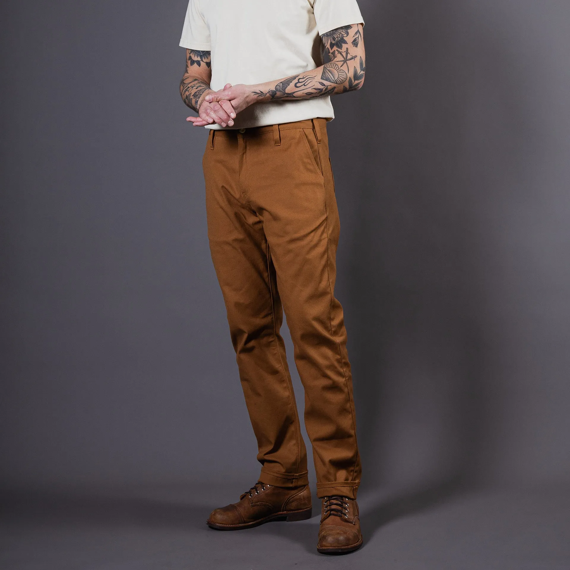 BP-06 SCOUT PANTS 9 oz. brown selvedge duck canvas [AW24]