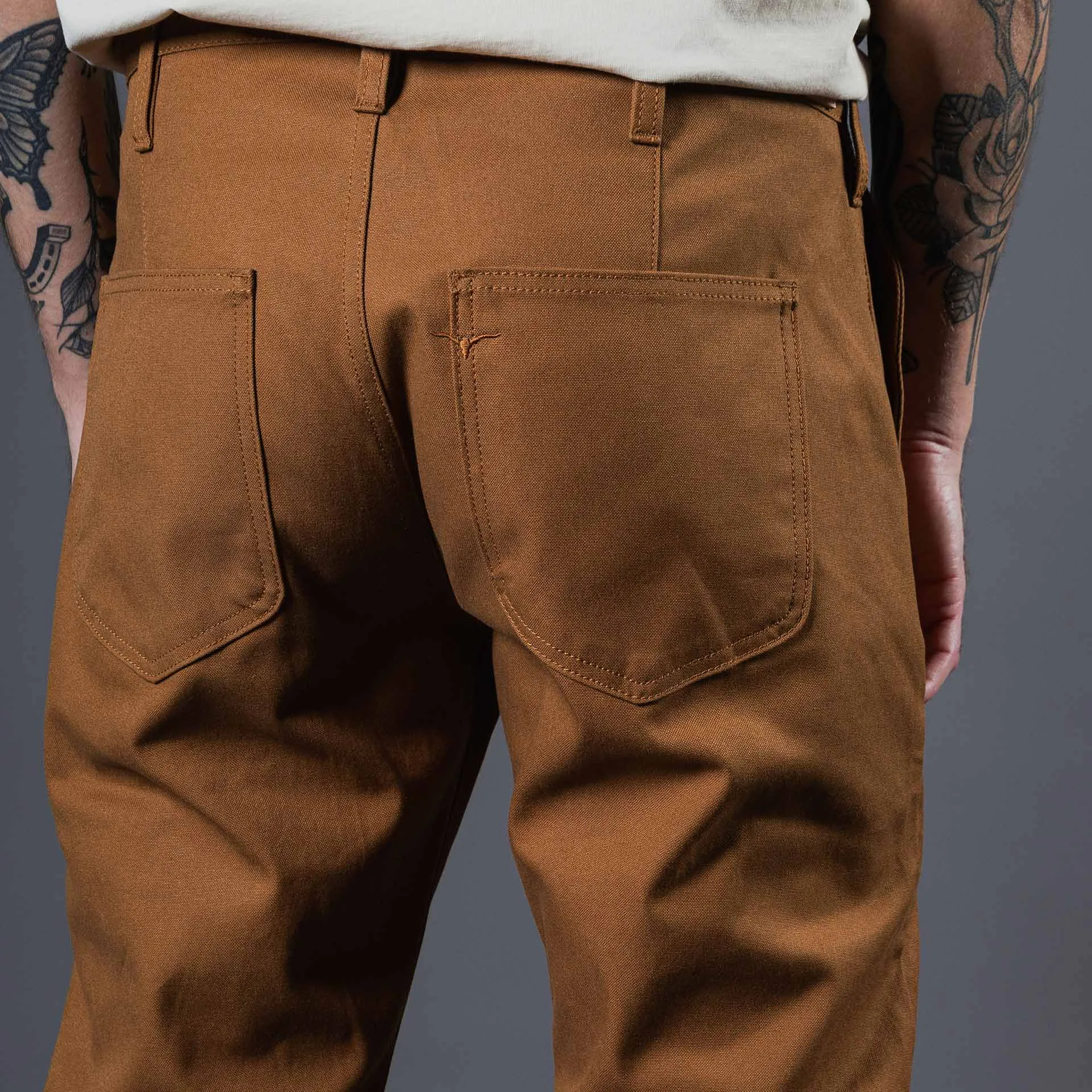 BP-06 SCOUT PANTS 9 oz. brown selvedge duck canvas [AW24]