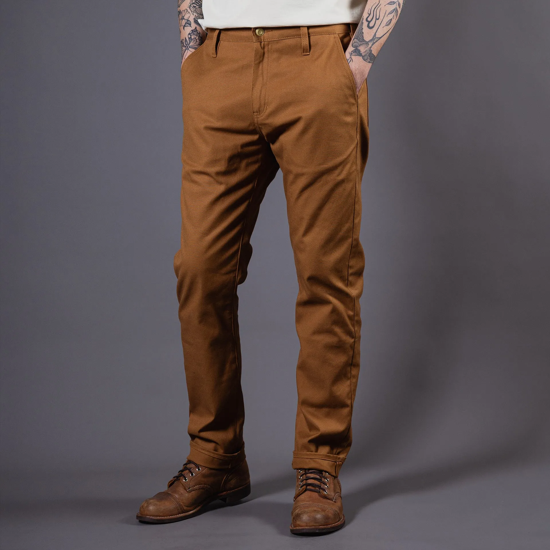 BP-06 SCOUT PANTS 9 oz. brown selvedge duck canvas [AW24]